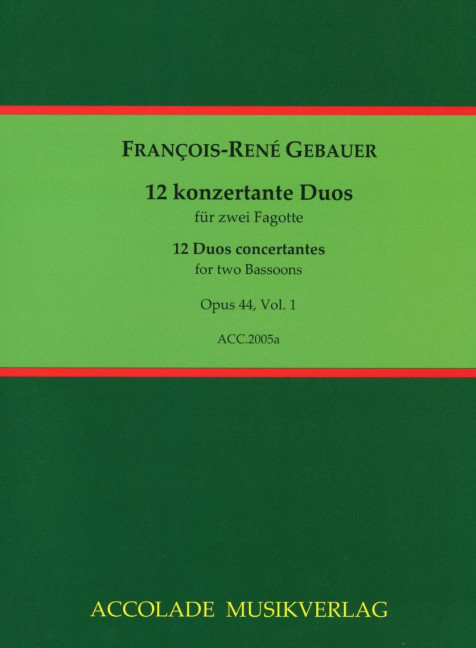 12 duos concertants op.44 Band 1 (Nr.1-3)