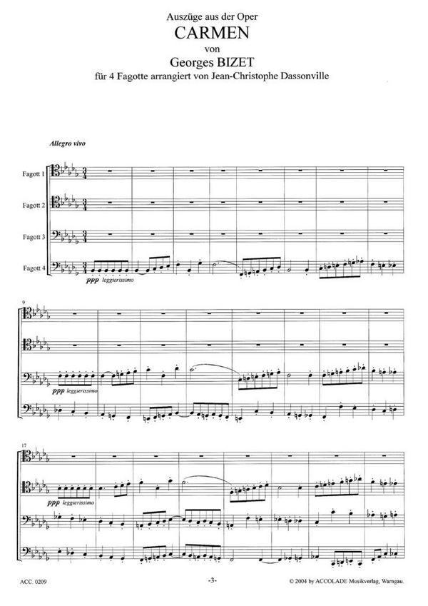 Carmen (Auszüge)