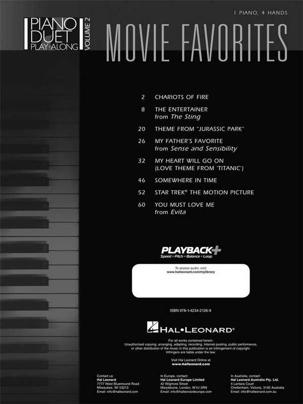 Movie Favorites (+CD)