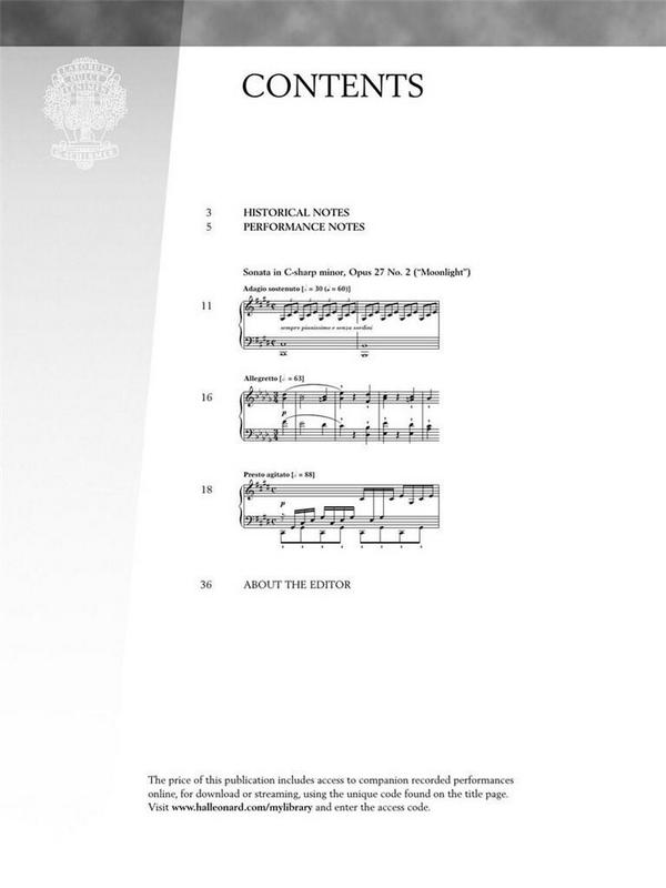 Sonata c Sharp Minor op.27,2 (+CD)