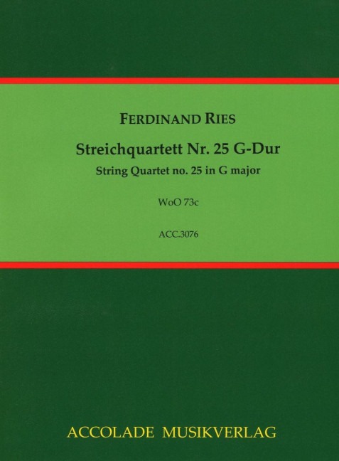 Streichquartett G-Dur Nr.25 WoO73c