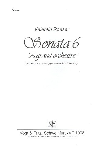Sonata Nr.6 A grand orchestre