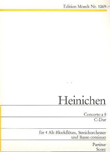 Concerto C-Dur à 8 für 4 Altblockflöten,