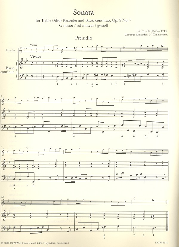 Sonate g-Moll op.5,7 (+CD) für