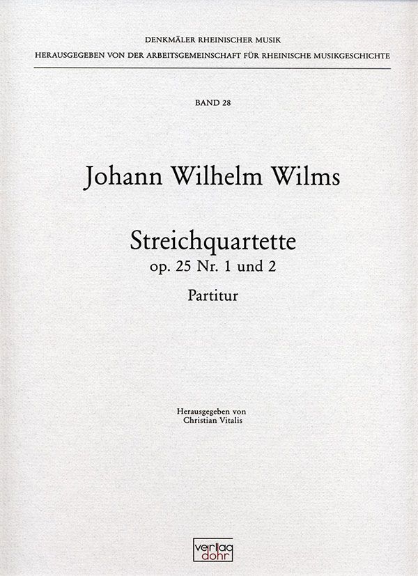 Streichquartett op.25,1 und op.25,2
