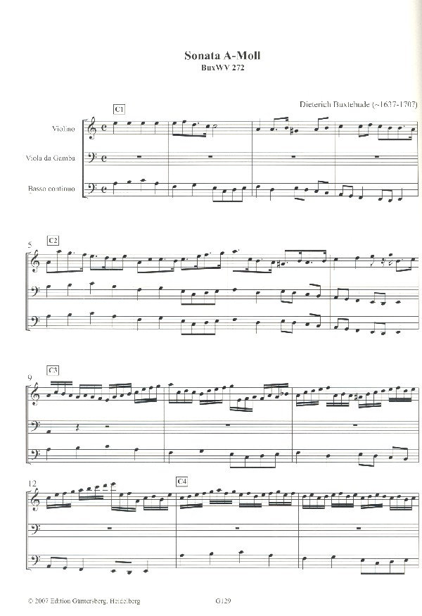 Sonate a-Moll BuxWV272