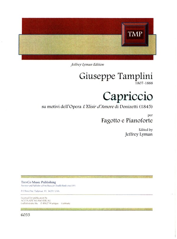 Capriccio su motivi dell'Opera 'L'Elisir d'Amore' di Donizetti