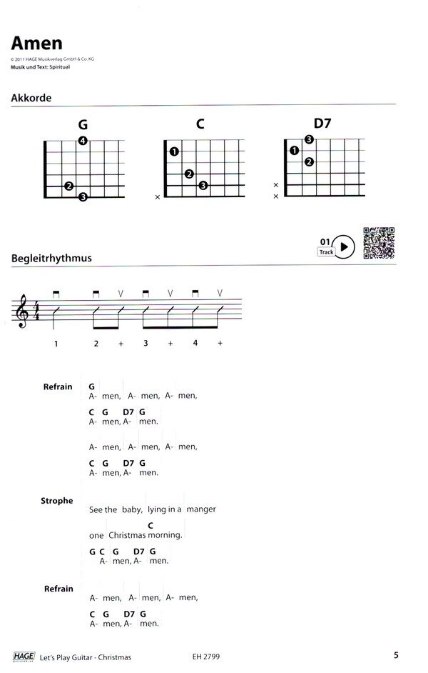Let's play Guitar Christmas (+QR-Codes)