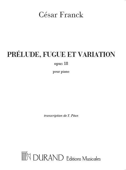 Prelude, Fuge et Variation op.18