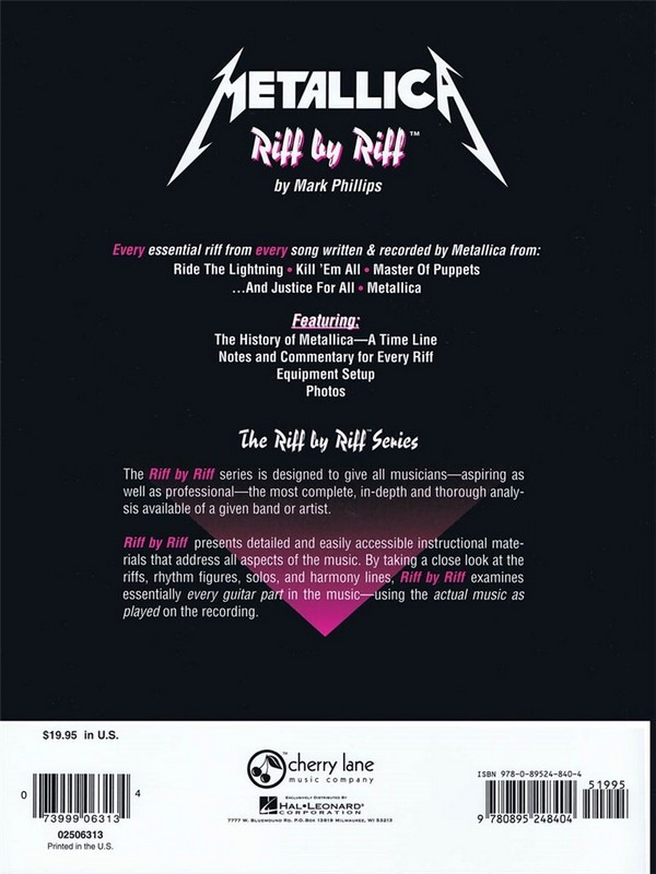 Metallica: Riff by Riff