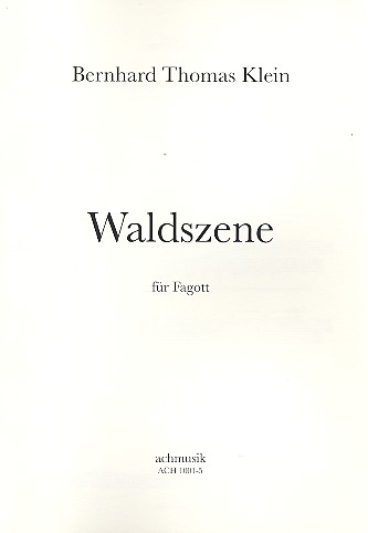Waldszene für Fagott
