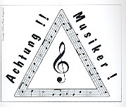 Aufkleber ... Achtung Musiker
