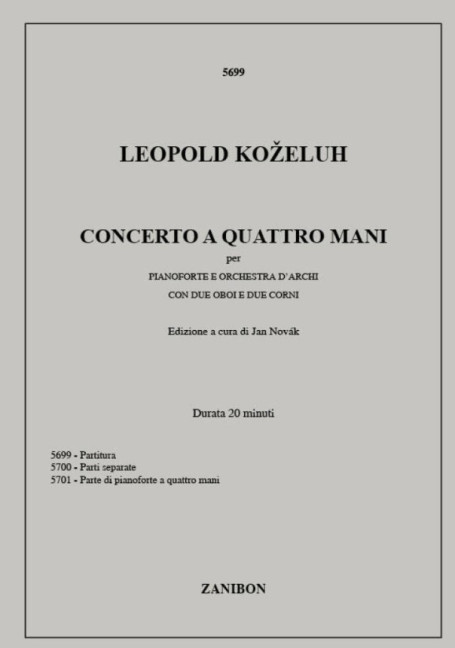 Concerto a 4 mani per pianoforte,