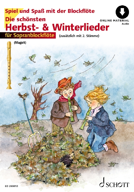 Die schönsten Herbst- und Winterlieder (+Online Audio)