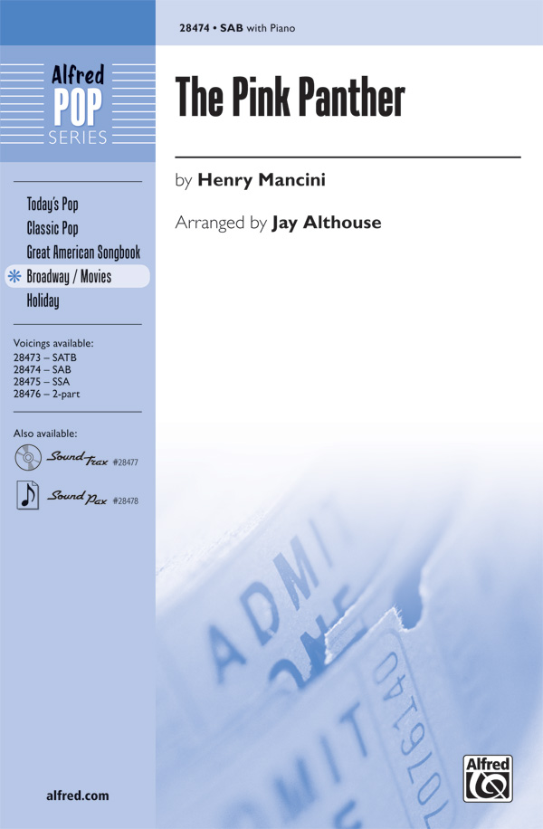 The Pink Panther for mixed chorus (SAB)