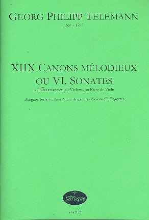 18 Canons Mélodieux ou 6 Sonates