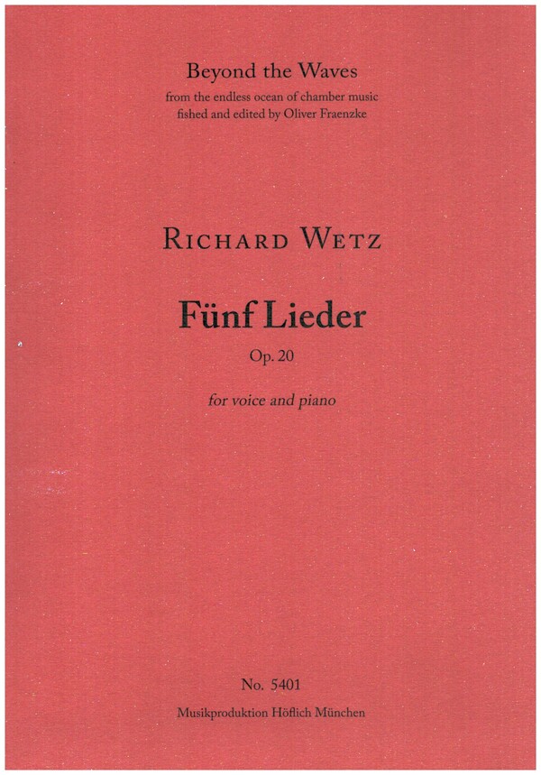 5 Lieder op.20