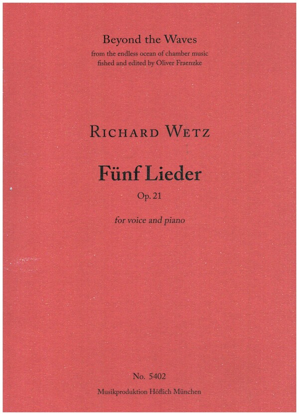 5 Lieder op.21