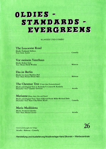 Oldies Standards Evergreens Band 26: