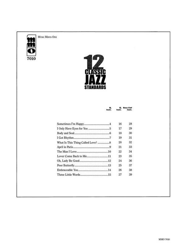 12 classic Jazz Standards (+2 CD's)