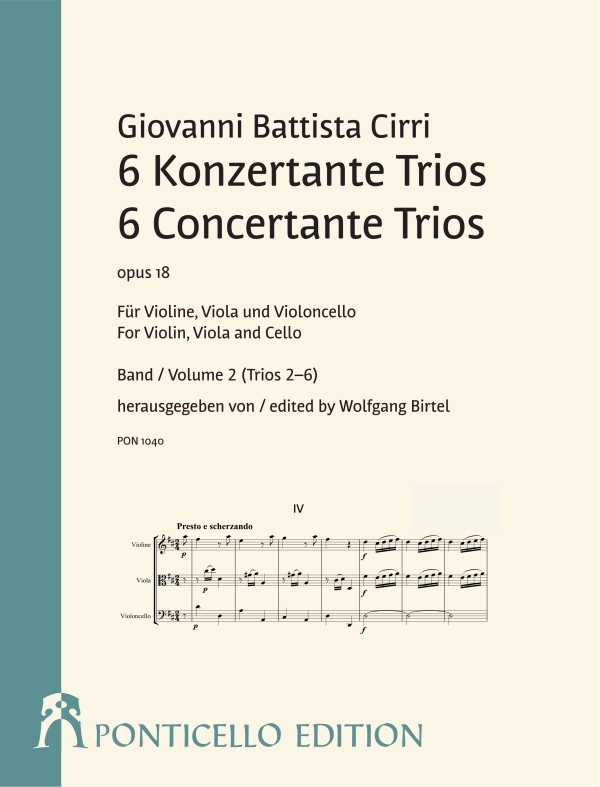 6 Konzertante Trios op.18 Band 2 (Trios 4-6)