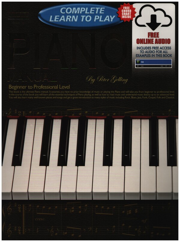 Progressive Complete Learn to Play Piano Manual (+Online Audio)