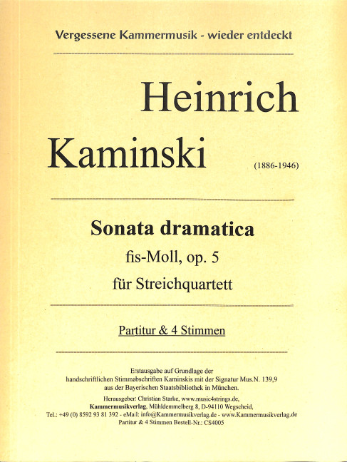 Sonata dramatica fis-Moll op.5