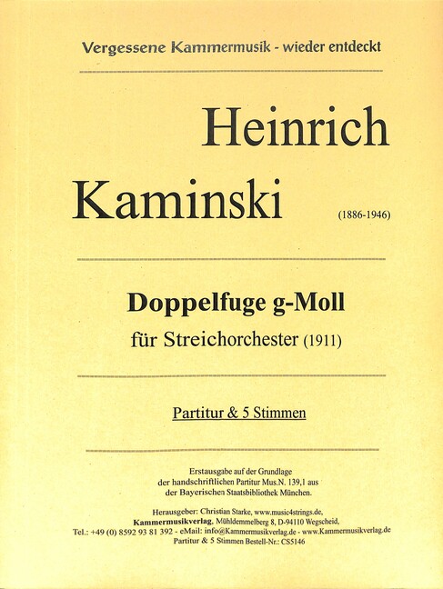 Doppelfuge g-Moll