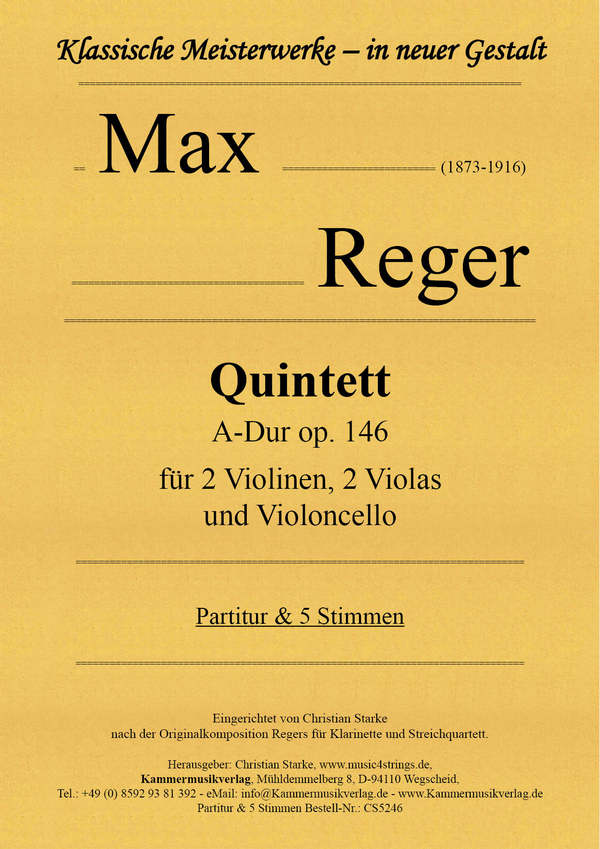 Quintett A-Dur op.146