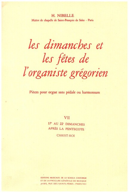 Les dimanches et les fêtes de l'organiste grégorien vol.7