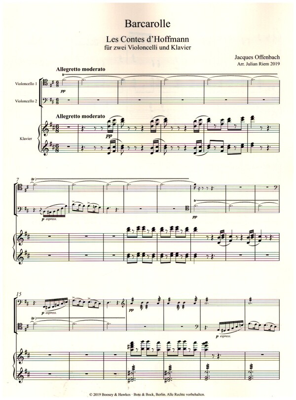 Barcarolle aus "Les Contes d'Hoffmann"