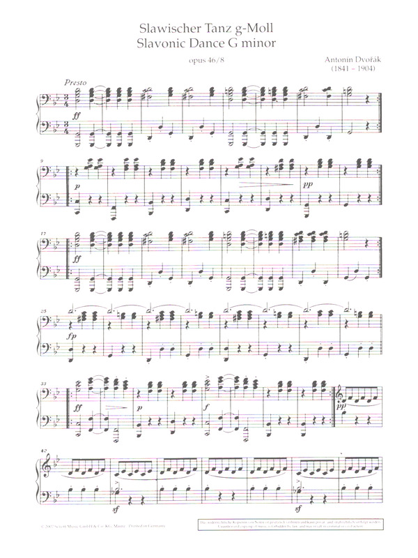 Slawischer Tanz g-Moll op.46,8