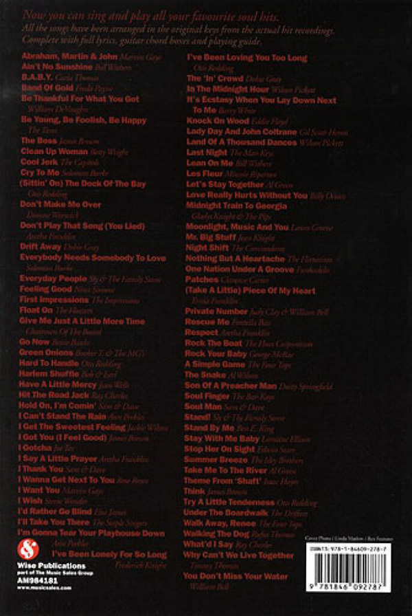 The big Guitar Chord Songbook: Soul