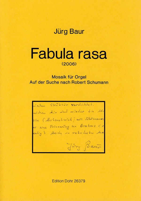 Fabula rasa Mosaik für Orgel