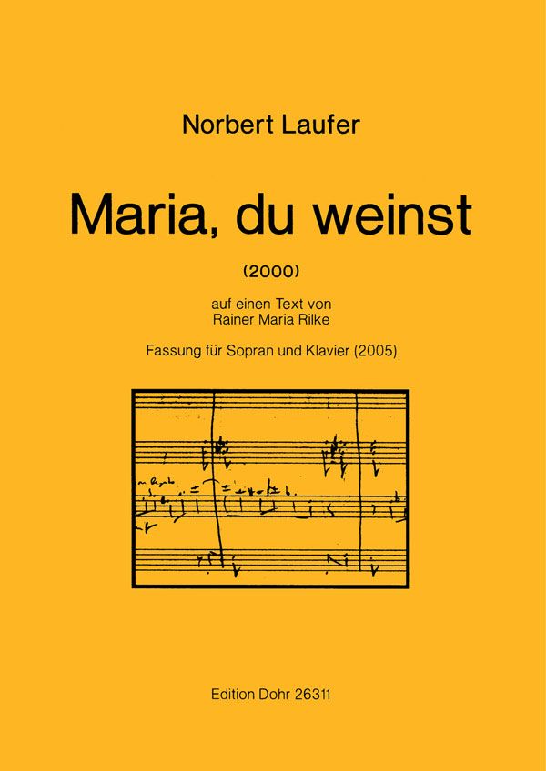 Maria du weinst für Sopran