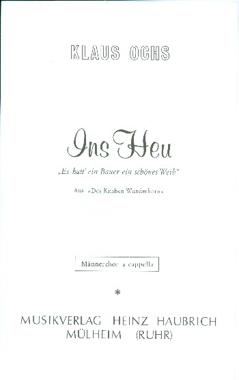 Ins Heu Volksweise für