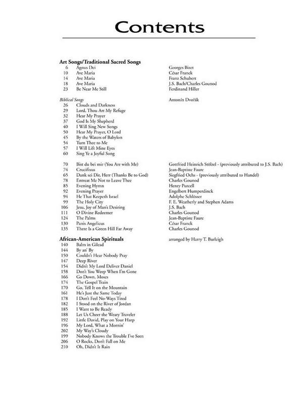 The Sacred Collection for low voice