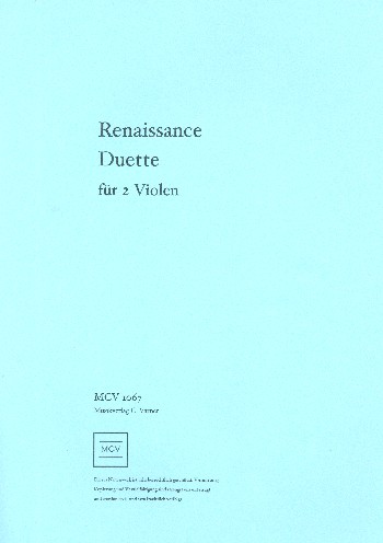 Renaissence Duette für 2 Violen