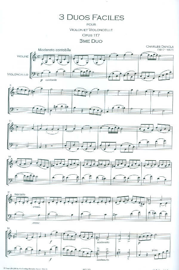 Duos Faciles op.117,3 für