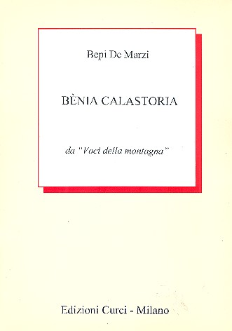 Bènia Calastoria für Männerchor a cappella