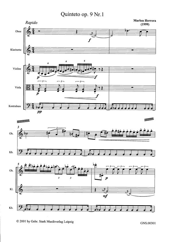 Quinteto op.9,1