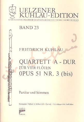 Quartett A-Dur op.51,3 bis für 4 Flöten
