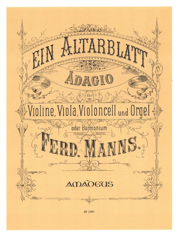 Ein Altarblatt op.27 für Violine, Viola