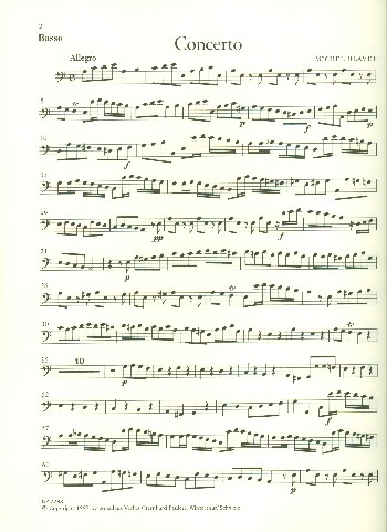 Concerto a-Moll für Flöte, 2 Violinen und Bc