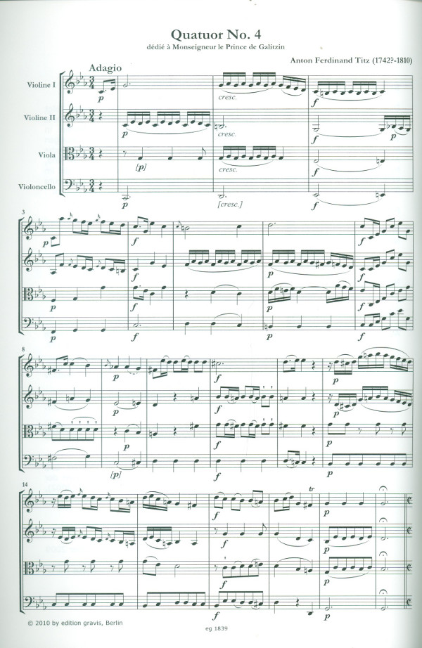 6 Streichquartette Band 2 (Nr.4-6)