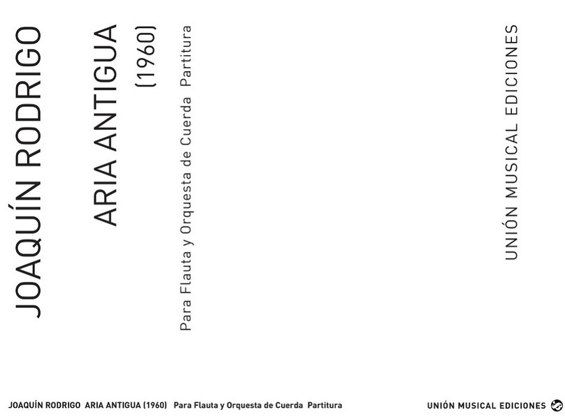 Aria Antigua for flute and strings