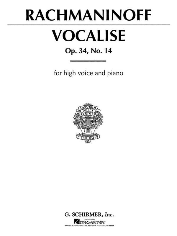 Vocalise op.34,14 for
