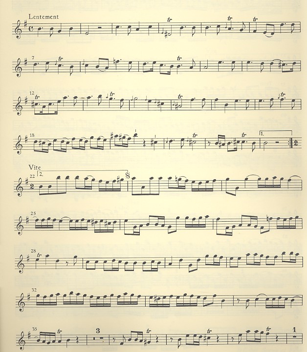 Tafelmusik 1 TWV55:e1 für 2 Flöten,