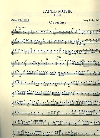 Tafelmusik 1 TWV55:e1 für 2 Flöten,
