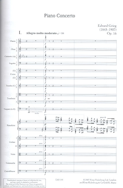 Konzert a-Moll op.16 (+CD)